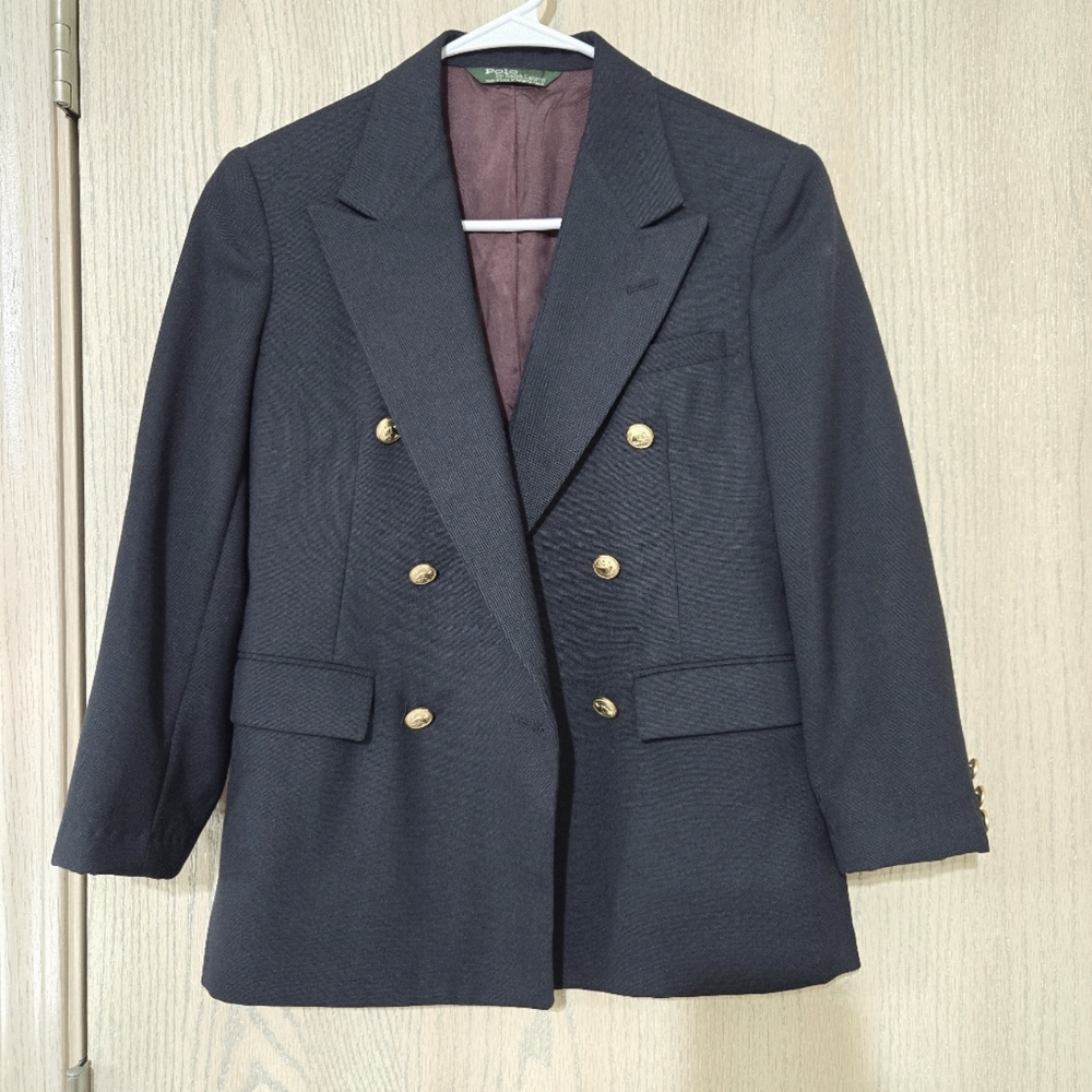 Polo Deep navy jacket. Like new. Will fit XS